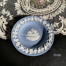 주방 엠보싱 웨지우드 퀸즈웨어 플레이트, N.아메리칸 선녀 11cm 오리지널 케이스