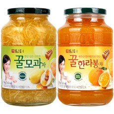 담터 꿀모과차 1kg + 꿀한라봉차 1kg, 2개