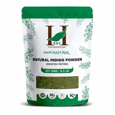 H&C 천연 인디고 가루 100% 파우더 227g Natural Indigo Powder, 1개