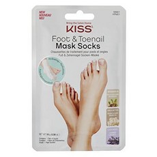 Kiss Foot & Toenail Mask Socks 2 Count (3 Pack), 상세내용참조, 상세내용참조
