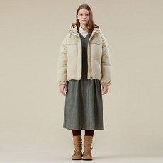 써스데이아일랜드 모직 헤링본 다운 점퍼 (T238MDJ238W)