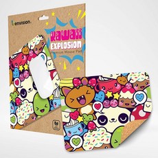 귀여운 카와이 마우스 패드 - 키즈걸스 게임용 애니메이션 노트북 마우스패드 에코 친화적 비슬립 워터프, 단일상품
