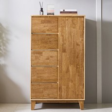 브리튼 고무나무 원목 듀오서랍 옷장 베이비장, 월넛