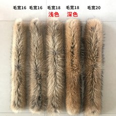 라쿤털 슈퍼빅사이즈 너구리털카라 모자테두리 여우털 리얼털모 여성코디가잘되는 다운패딩 모자 단품 통용 단품구매