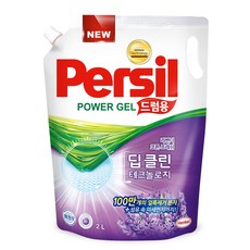 퍼실 딥클린 테크놀로지 라벤더젤 드럼용 액상세제 리필, 2L, 8개