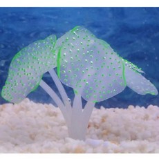 빨판 산호 부유 해파리 어항 인공 실리콘 식물 장식 수중 풍경, 1개, 3. green