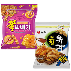 농심 꿀꽈배기 대용량 + 조청유과 대용량, 2세트, 300g