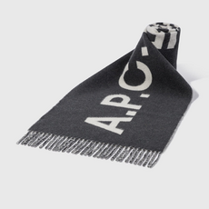A.P.C. 아페쎄 로고 울 스카프 WOAFE-M15163 ANTHRACITE