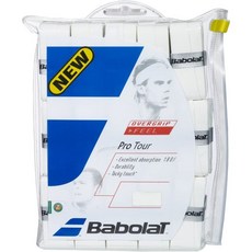 [미국]Babolat Pro Tour 테니스 오버그립 30개, 화이트