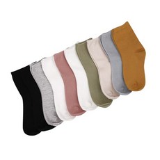코스트코 싹스탑여성베이직 양말 10족 Sockstop Lady Basic Socks 10 Pairs 중목길이 면원사 사계절 대행
