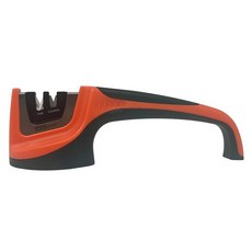 AccuSharp 풀 스루 나이프 샤프너 휴대용 블레이드 샤프너 수리 복원 및 광택 블레이드 휴대용 멀티 툴 샤프너 오렌지/그린, Orange/Green, 1개