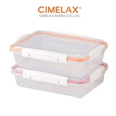 JZO703105x 반찬 밀폐 1개 반찬통 1390ml 2ea 직사각 E