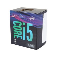 Intel BX80684I58400 인텔 코어 i5 8세대 - i5-8400 커피레이크 6코어 2.8GHz (4.0GHz 터보) LGA 1151 (300시리즈) 65W 데스크톱 프 - 인텔코어i58400