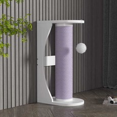  고양이 수직 스크래쳐 우드 원형 기둥 스크래처 기둥, 라이트 그린 디럭스 라지 