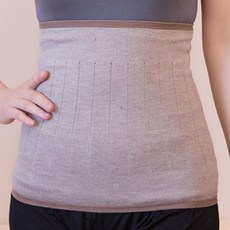 배 따뜻하게 생리통 밴드 핫 찜질 팩 밴드, 포켓 없음, 벨벳 얇은 카멜 + M개