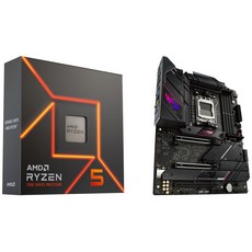 AMD 라이젠 57600X 4.7GHz 6코어 AM5 프로세서 & ASUS ROG STRIX B650E-E 게이밍 와이파이 ATX 마더보드 키트 - 라이젠57600