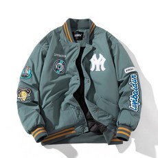 남자 가죽 야구점퍼 남성 스트리트 캐주얼 재킷 잠바 빈티 바시티 자켓 미국 스트리트 야구 재킷 남성 가을과 겨울 2022 커플 수 놓은 두꺼운 재킷 싱글 브레스트 패션 면화