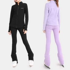 피겨스케이팅 연습복 피겨복 바지 레깅스 스케이트 훈련, 1개, 18)170cm 퍼플 바지