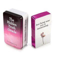 Decameron Occult Tarot Luna Lapin Lucid 초보자 Del 타로 주석 금속 상자 44 카드 가장자리 종이 가이드, 05 다크 카키