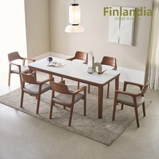 핀란디아 로하스 세라믹 6인 식탁세트(의자6), 단품