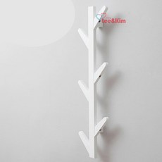 리앤킴 인테리어 벽장식 옷걸이 MA2391, 화이트