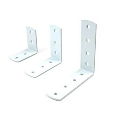 oem [이저마켓] ㄱ자 ㄱ자꺽쇠 백색 CB (4199) 사이즈선택 경첩/꺽쇠, 대100mm