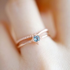 스위블루토파즈반지