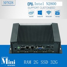 [해외] 산업용 컴퓨터 ATOM N28 1.86 GHZ 임베디드 미니 PC 박스 PC RAM 2G SSD 32G WINXP237LINUX 시스템 베어 본 시스템, 상세내용표시