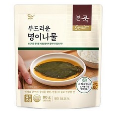 본죽 부드러운 명이나물, 80g, 3개