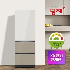 [공식인증점] 25년형 1등급 딤채 3도어 330L 스탠드 김치냉장고 EDT33KBPIER 샤인 베이지브라운 전국무료설치