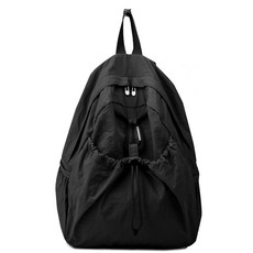 스포티한 경량 무지 바스락 데일리 가방 카라비너탈착 스트링 출퇴근 여행 일상 백팩