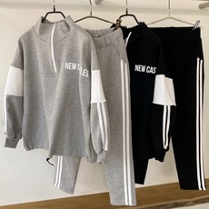 베베앤리본 LK_반집업 상하 세트 주니어 초등학생 공용 트레이닝 상하복 고학년 중학생 의류 옷