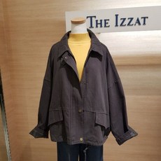 더아이잗뉴욕 더아이잗 밑단스트링 오버핏 점퍼 IK9N0JP84