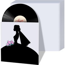 12인치 블랭크 앨범 재킷 350gsm 화이트 판지 LP 소매 레코드 커버 비닐 겉소매용 센터 홀 없음30개, 30 - lp겉자켓