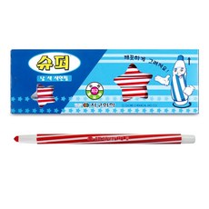지구화학 슈퍼 색연필 채점용 낱색 빨강 12자루 1타