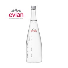 에비앙 글라스 스파클링 330ml 4개