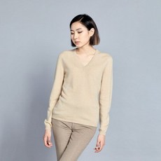 고비캐시미어니트 브이넥 루즈핏 스웨터