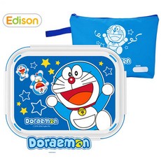 싸다팡 에디슨 도라에몽 이중 논슬립스텐식판 유아동식판 세트, 해당상품