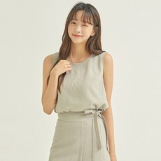 린넨민소매블라우스