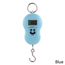 전자 50kg 10g 걸이형 체중계 LCD 주방 디지털 저울 백라이트 낚시 무게 포켓 여행 수하물, 01 파란