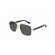 419203 / Authentic Gucci GG 0529S 001 Gold/Gray Sunglasses