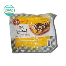 뿌리원 쫄깃단무지 1kg 국내산 슬라이스 꼬들단무지 무침 반찬, 일반박스, 1개