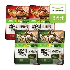[풀무원] 얇은피만두 8봉 (고기 4봉+김치 4봉), 1세트