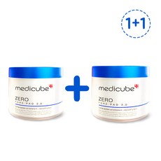 메디큐브 제로 모공 패드 2.0 70매 유재석 모공 필링 패드, 1+1