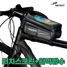 인투잇 자전거 핸드폰 거치대 가방, 1개, 블랙