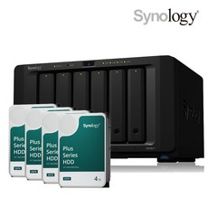 시놀로지 나스 DS1621+ 16TB HAT3300-4T 4TB x 4EA NAS 초기설정 원격지원