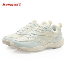 KAWASAKI 가와 사 키 (KAWASAKI) 깃털 운동화 여성 용 신발 전문 실내 편안 한 통기 성 미끄럼 방지 내 마모 훈련 화 K - 169D 연 남색 / 흰색 35