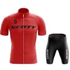 스콧 사이클링 저지 세트 반팔 통기성 남성 MTB 자전거 의류 Maillot Ropa Ciclismo 유니폼 수트 여름, 06 Summer Cycling set