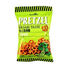 삼진씨앤에프 미니프레첼 와사비, 5개, 70g