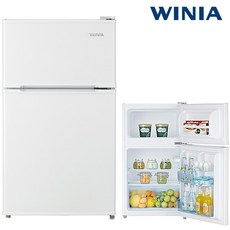 [원룸 사무실 추천] 위니아 소형냉장고 87리터 화이트 2룸 상냉동 하냉장, 87리터화이트
